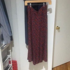 Zara midi skirt with two front side slits